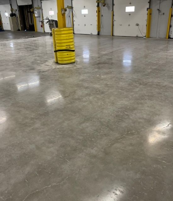 Toronto warehouse after polished concrete
