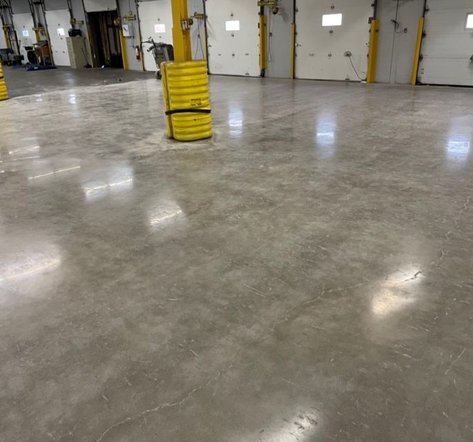 Light wood installed in floor